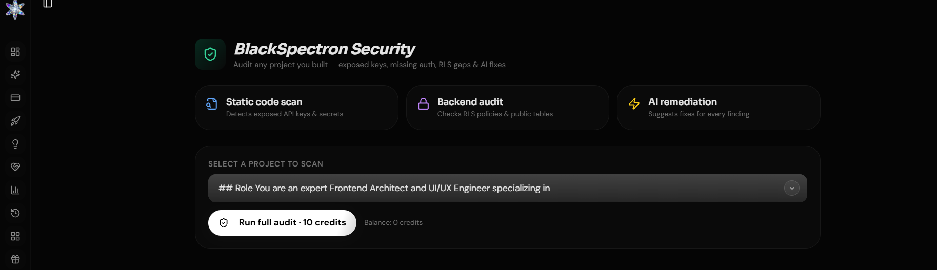 BlackSpectron AI Studio Security